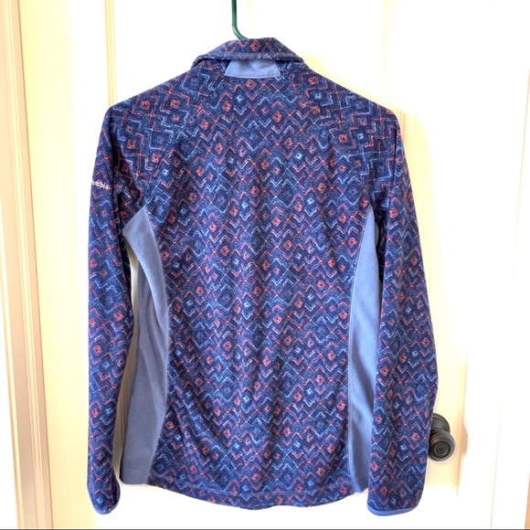 COLUMBIA 1/4 Zip Geometric Print Fleece—SZ. Med - Picture 8 of 14